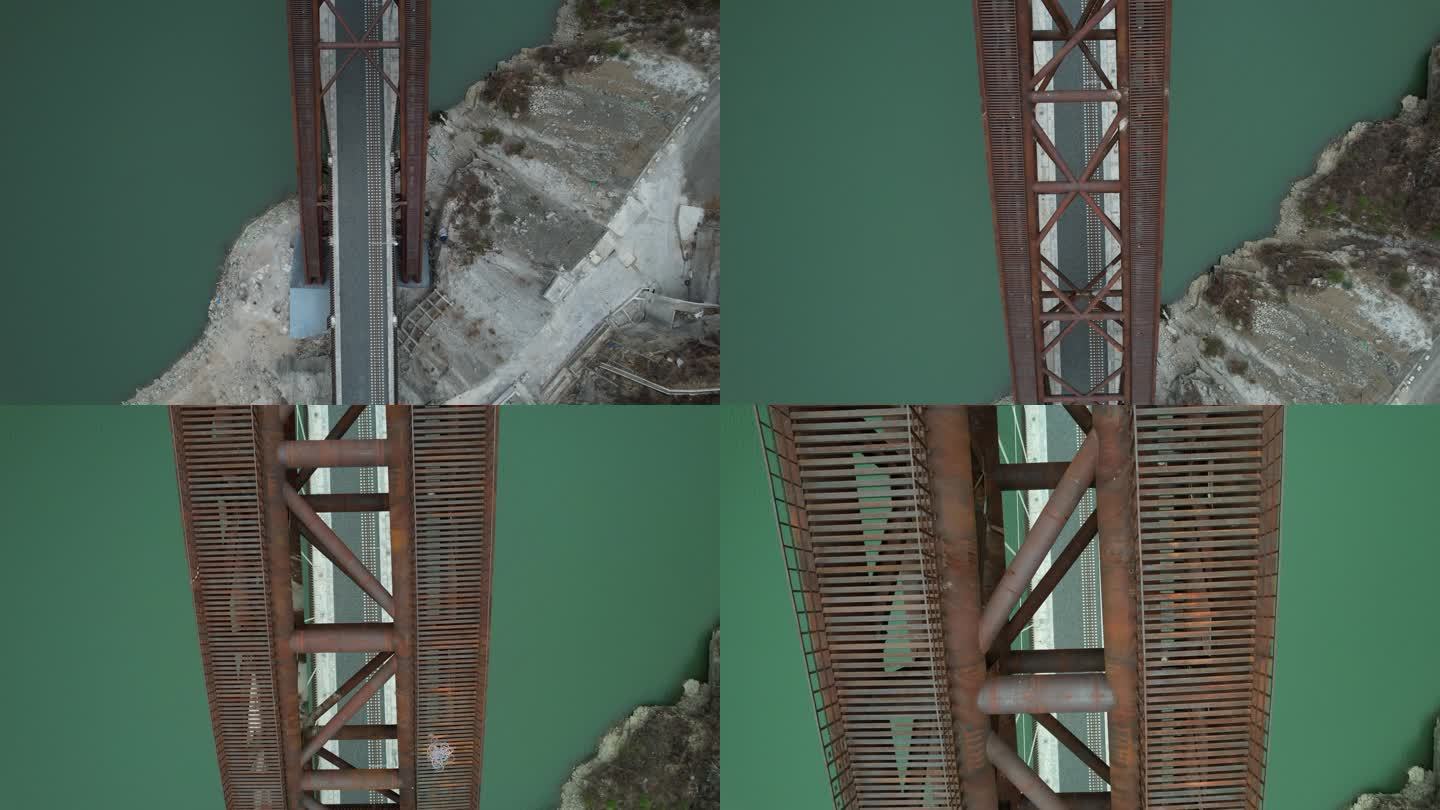 俯拍拉林铁路藏木特大桥