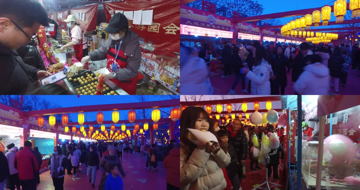 地摊经济人间烟火气节日氛围北京旅游逛夜市
