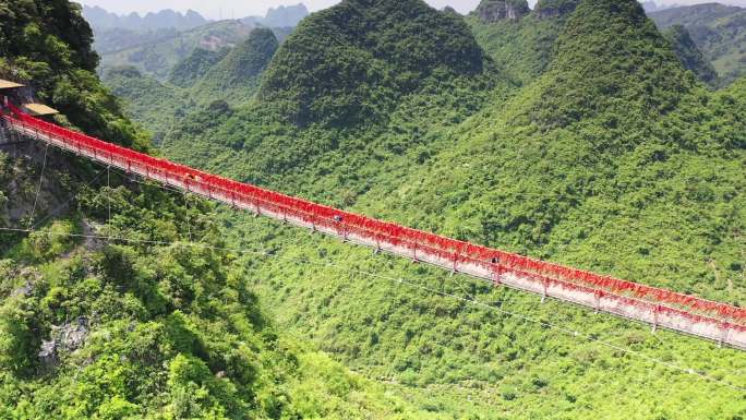 桂林如意峰山水航拍未调色原始素材阳朔景色