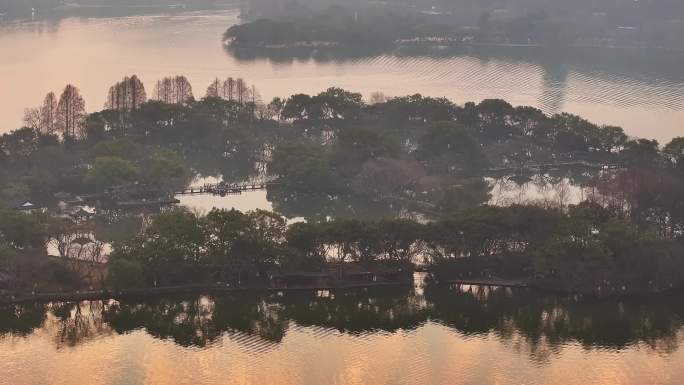 西湖朝霞