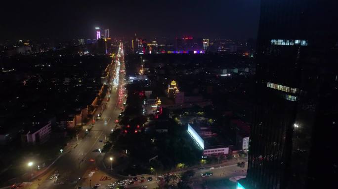 北京路夜景航拍