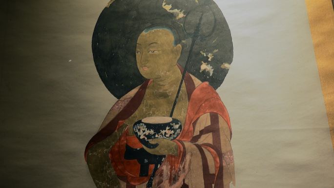 云南旅游丽江东巴古籍文献博物馆手绘佛像