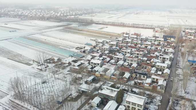 苏北农村下雪天