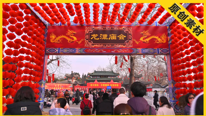 龙年：龙潭公园第三十八界春节庙会（原声）