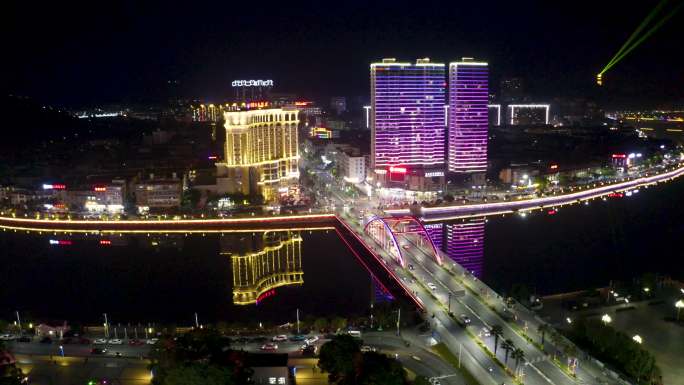 上饶市 广丰区 夜景 实拍视频 广丰城区