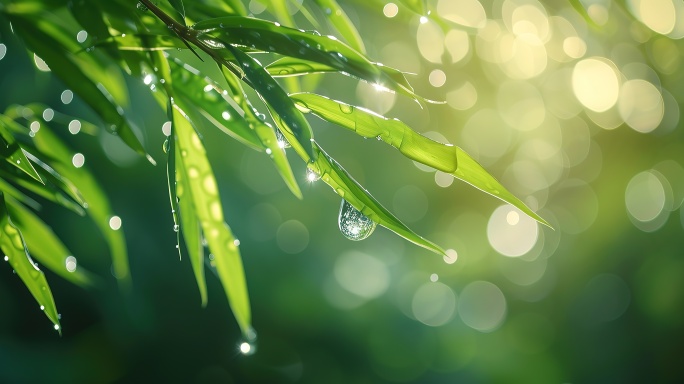 二十四节气四季春夏秋冬一年四季空镜雨水