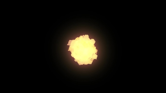 燃烧的火焰能量球可循环的vfx效果4k动画