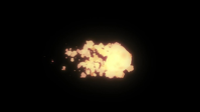 飞行抽象火球vfx叠加动画