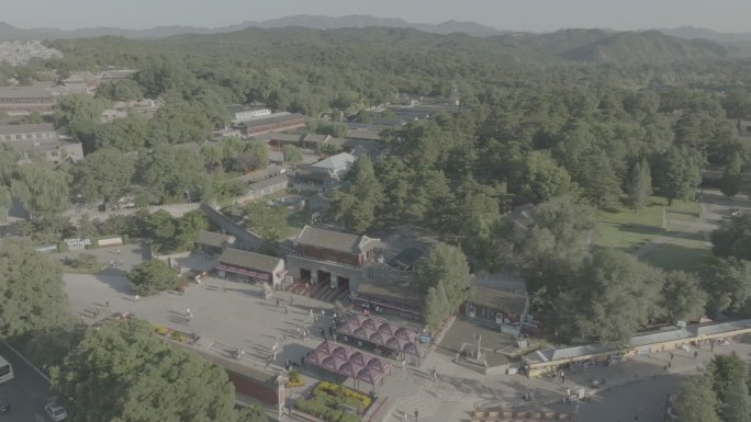 承德避暑山庄 正门 灰片空景