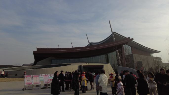 北京大运河博物馆北京新地标建筑延时