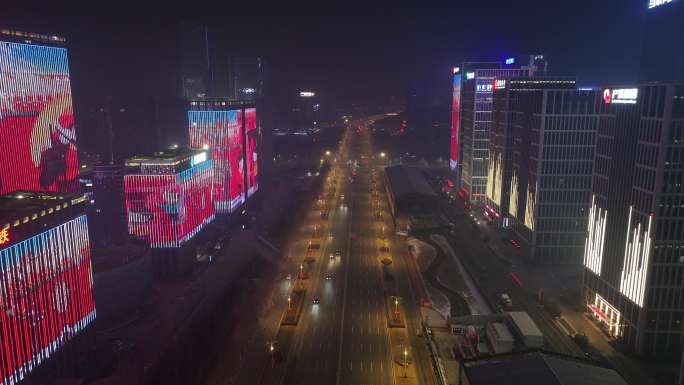 济南东部新城龙年春节夜景灯光秀