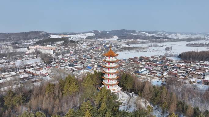 哈尔滨亚布力尚志市北山文昌塔