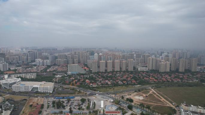 广西北海城市大景航拍