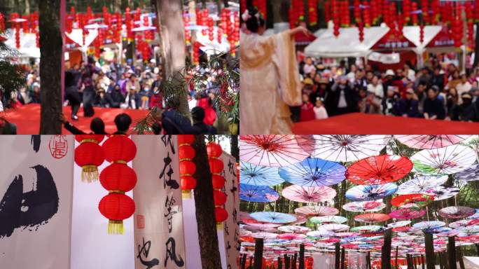 昆明金殿春节庙会集市