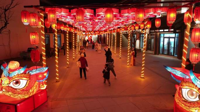 古镇春节传统花灯