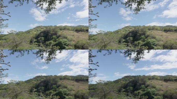 洪都拉斯南部El Paraíso市农村地区的山地景观随时间变化。