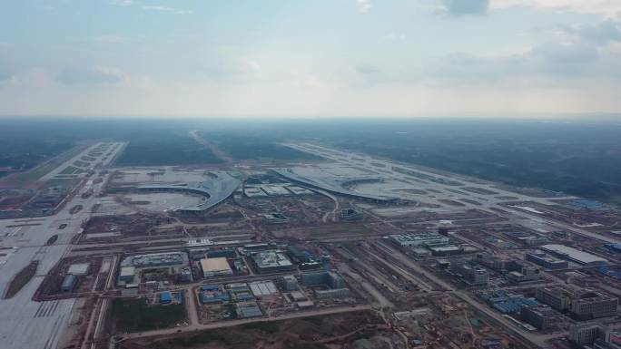天府国际机场 2020年航拍 工地 施工
