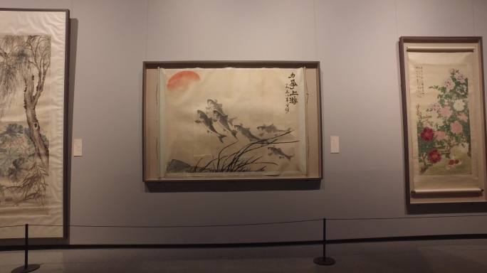 北京大运河博物馆参观画展名家画展观众