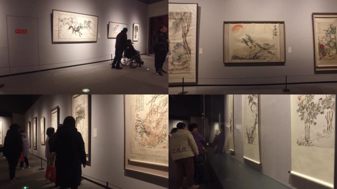 北京大运河博物馆参观画展名家画展观众