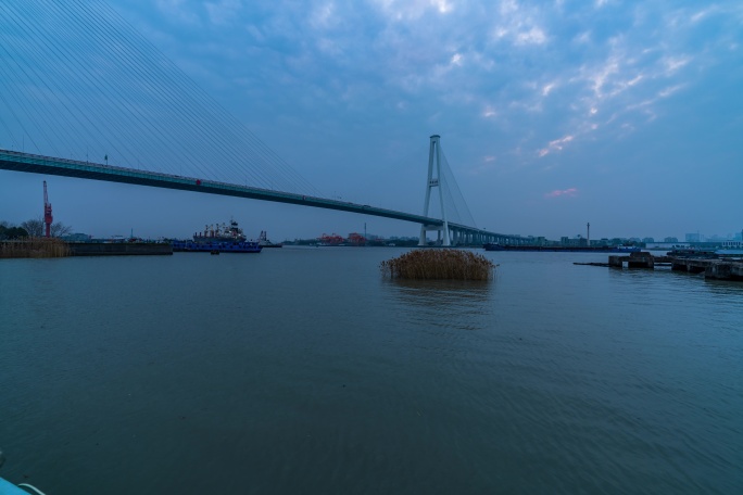 【9.5K】上海徐浦大桥日转夜延时