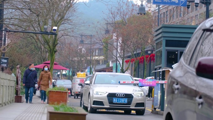 城市街道车流人流视频素材