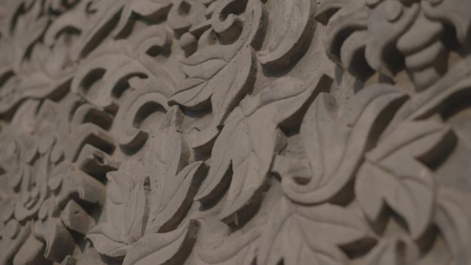 万寿寺空镜-砖雕墙
