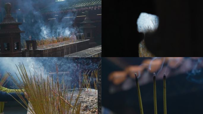 寺庙烧香祈福