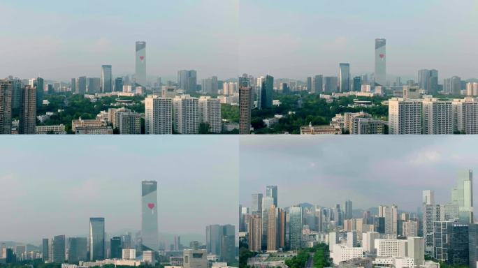 汉京中心腾讯大厦航拍