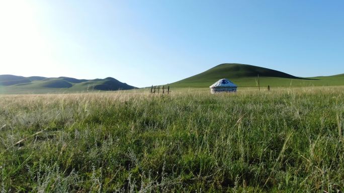 4K草原毡房勒勒车