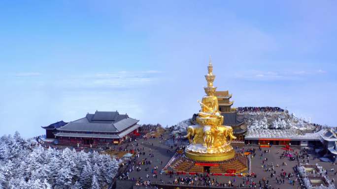 峨眉山 金顶 华藏寺 峨眉山主峰