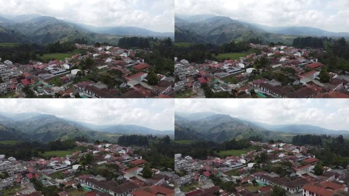安蒂奥基亚省实验。哥伦比亚麦德林村附近的山区。南美洲著名的咖啡谷