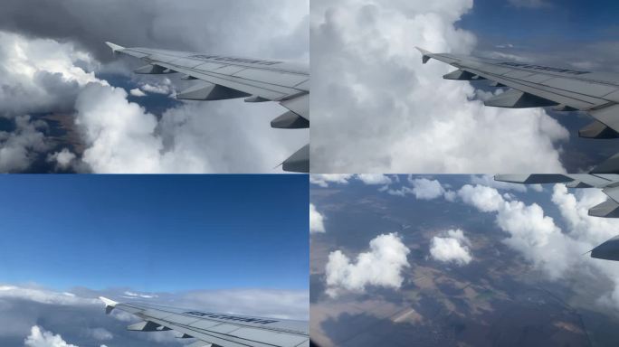 飞机窗外  云海