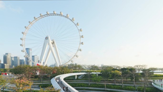 深圳前海CBD滨海文化公园湾区轻型摩天轮