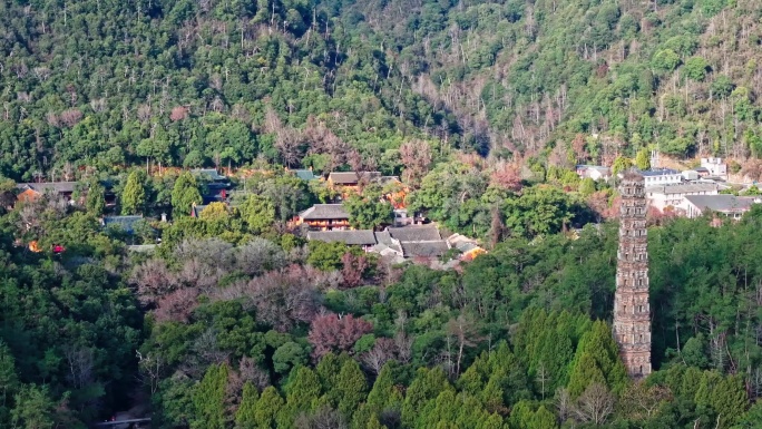 台州天台国清寺航拍