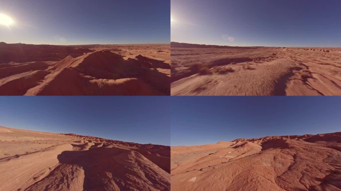 火星地貌穿越机航拍