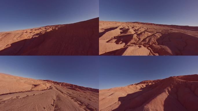 火星地貌穿越机航拍