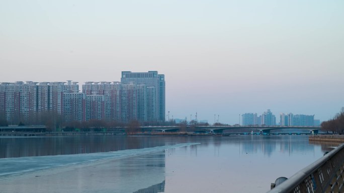 太原汾河迎泽桥夜景