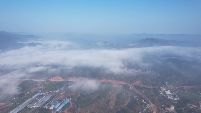 空气质量 雾霾 空气污染 清晨 太阳