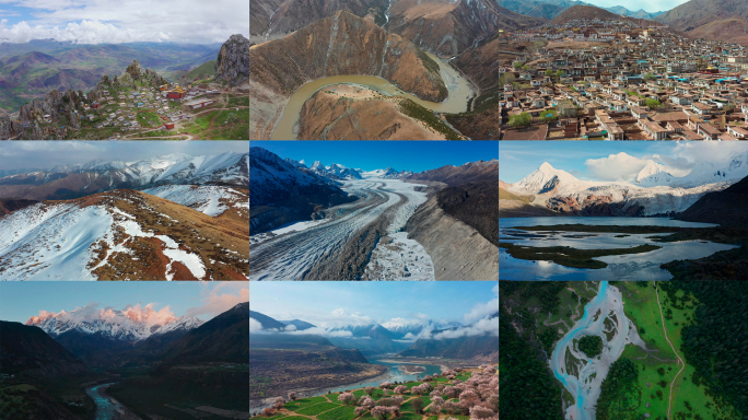 【4K】西藏藏东地区风景航拍合集