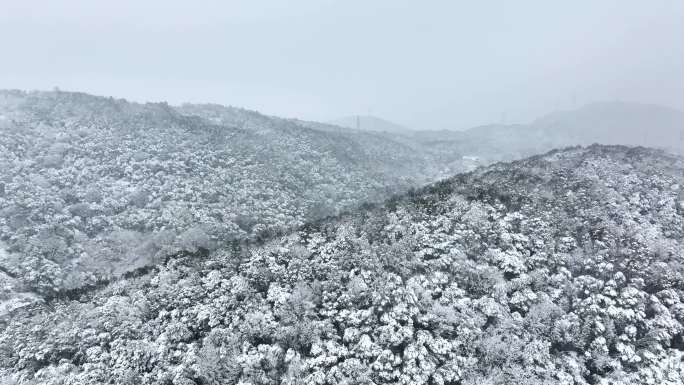 4k大王山片区雪景 欢乐水世界文正书院