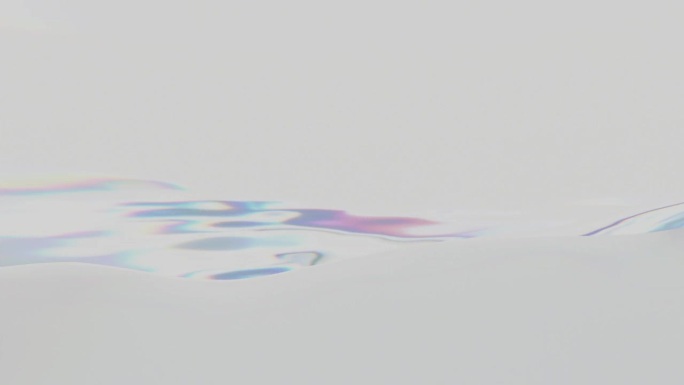 3D渲染清澈的水在玻璃反射，4K抽象动画