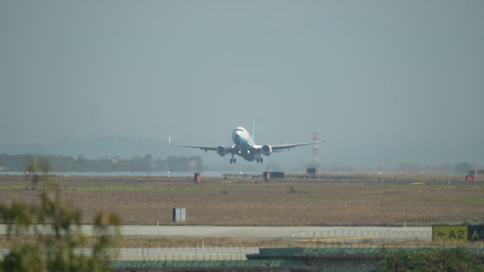 4K60厦门高崎国际机场飞机起飞降落