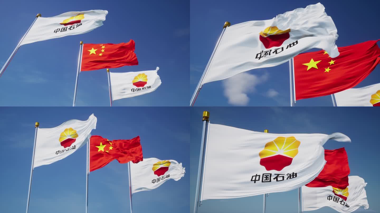 中国石油旗帜合集多角度展示