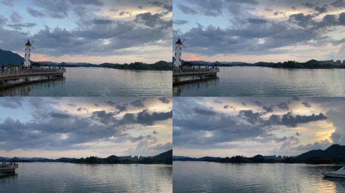 千岛湖  湖边夕阳