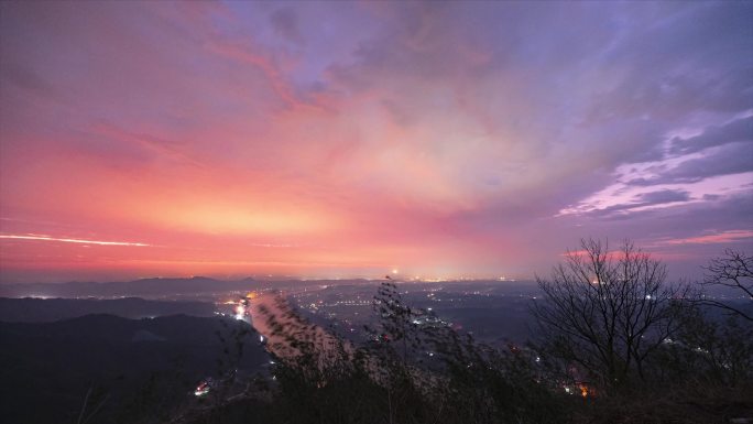 羞女峰拍星空与日出