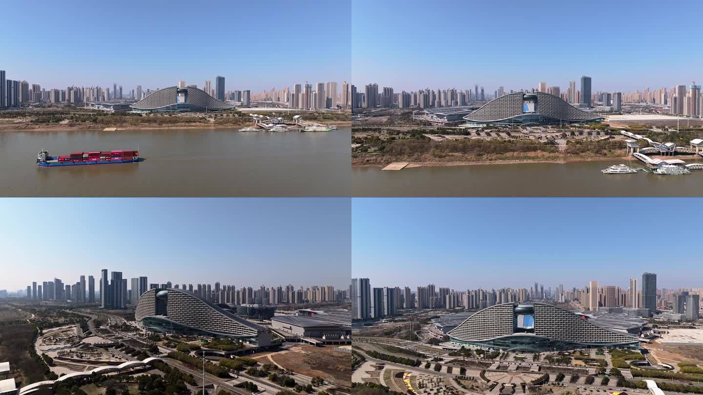 武汉国博洲际酒店航拍4K