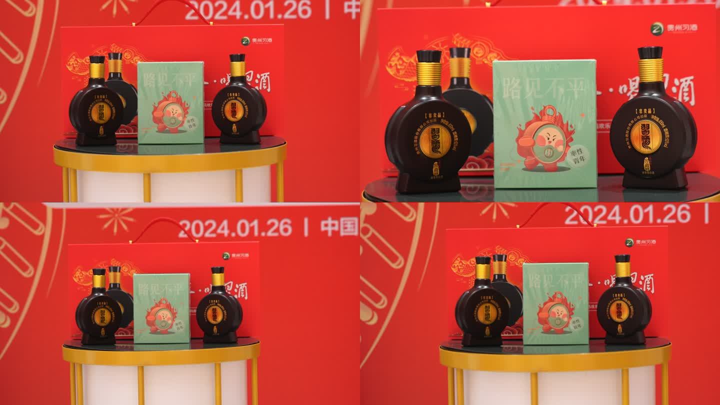 贵州习酒品鉴会模特展示酒品喝酒销售