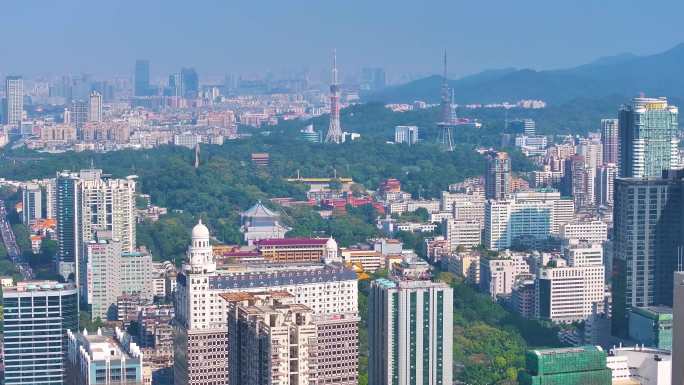 广州海珠区航拍城市高楼大厦摩天大楼城市建