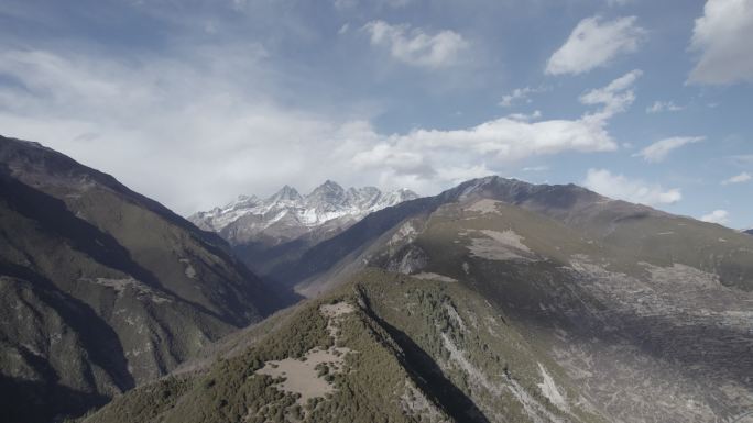 大山雪山Dlog灰片素材