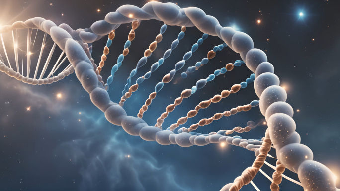 医学医疗科技实验细胞DNA链条基因结构